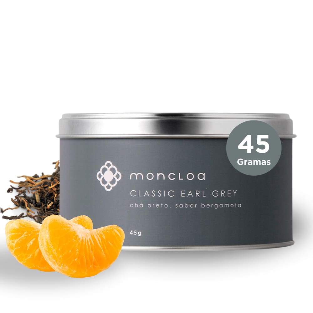 Chá Preto Classic Earl Grey Moncloa Lata 45g
