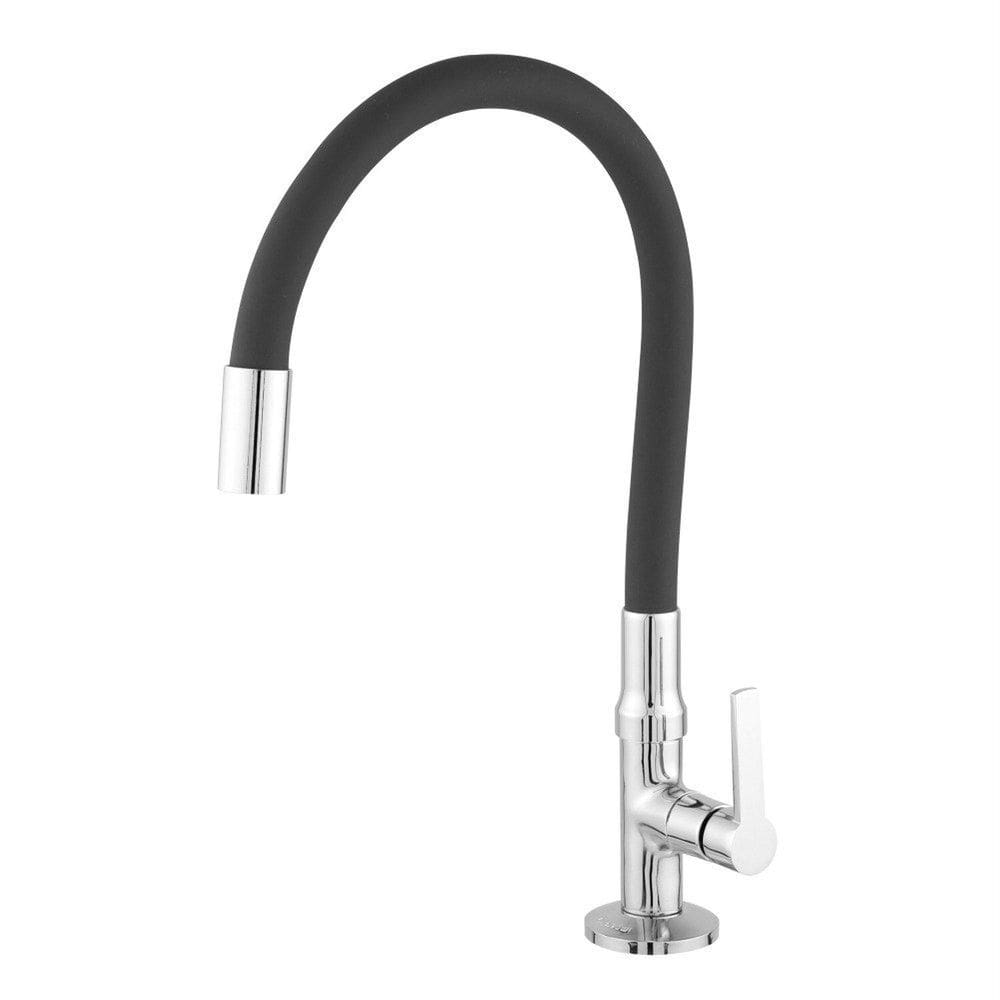 Torneira Giratória para Cozinha Mesa Color Flex 1/4 de Volta Cristal Cromado