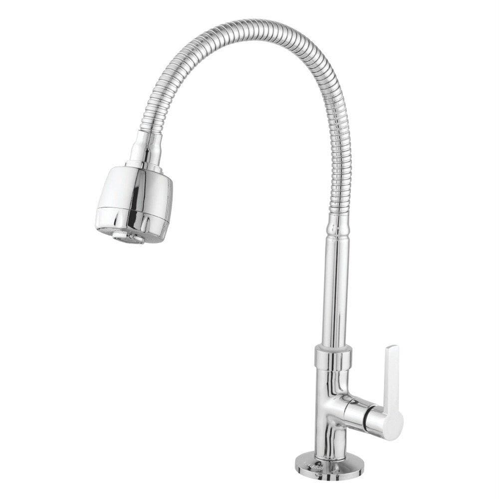 Torneira Giratória para Cozinha Mesa Gourmet 1/4 de Volta Cristal Cromado