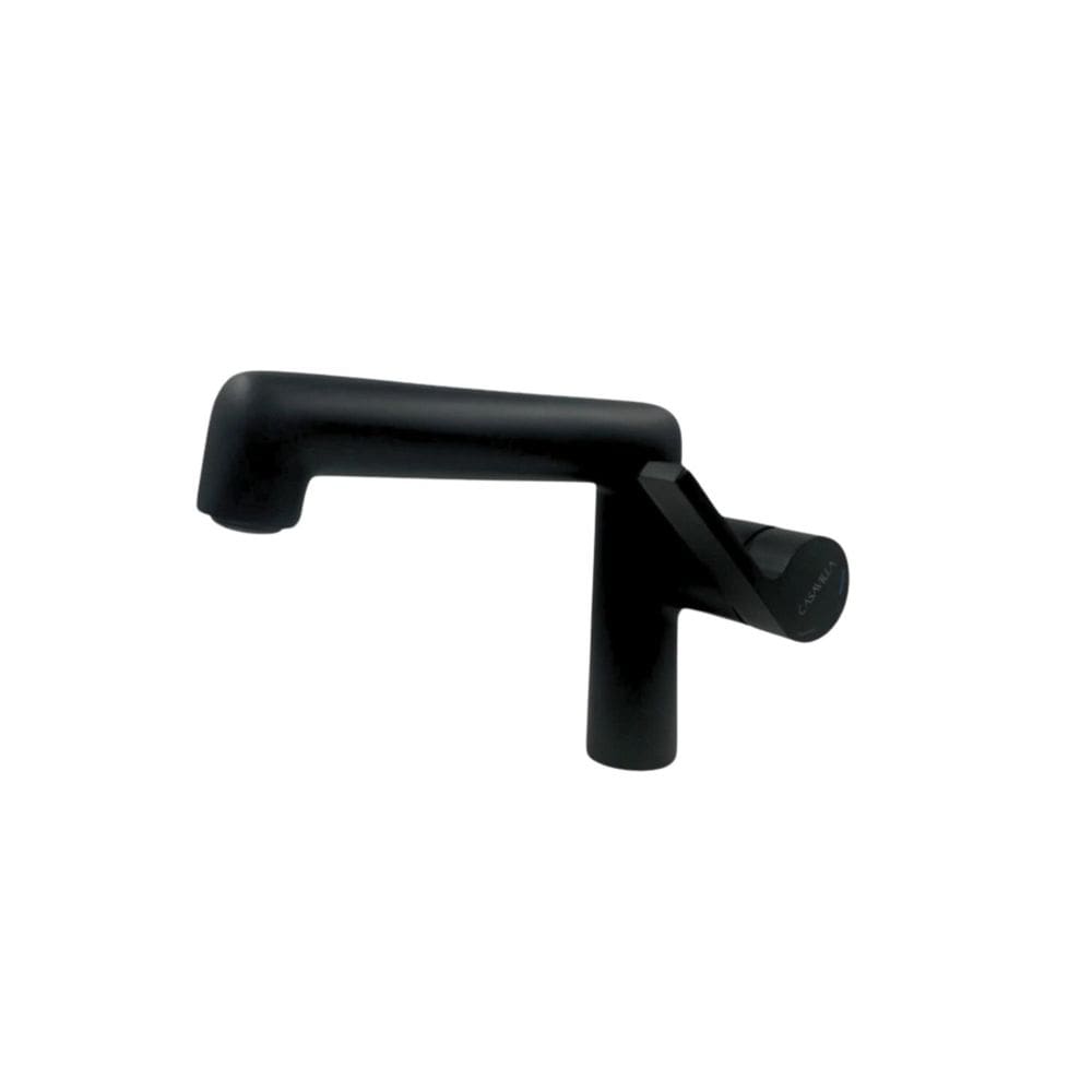 Torneira Bica Baixa Inclinada Moderna Preto