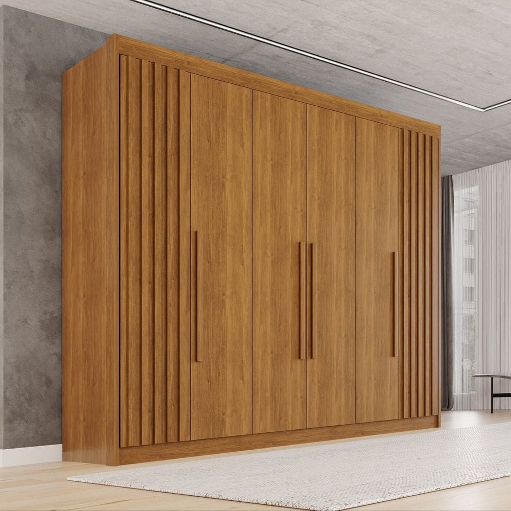 Guarda-roupa Casal 100% Mdf 6 Portas 6 Gavetas Granada Premium Cinamomo