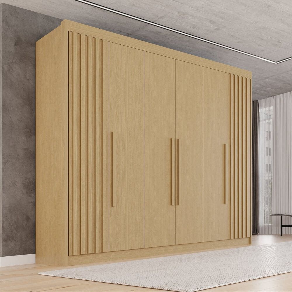 Guarda-roupa Casal 100% Mdf 6 Portas 6 Gavetas Granada Premium Jequitiba