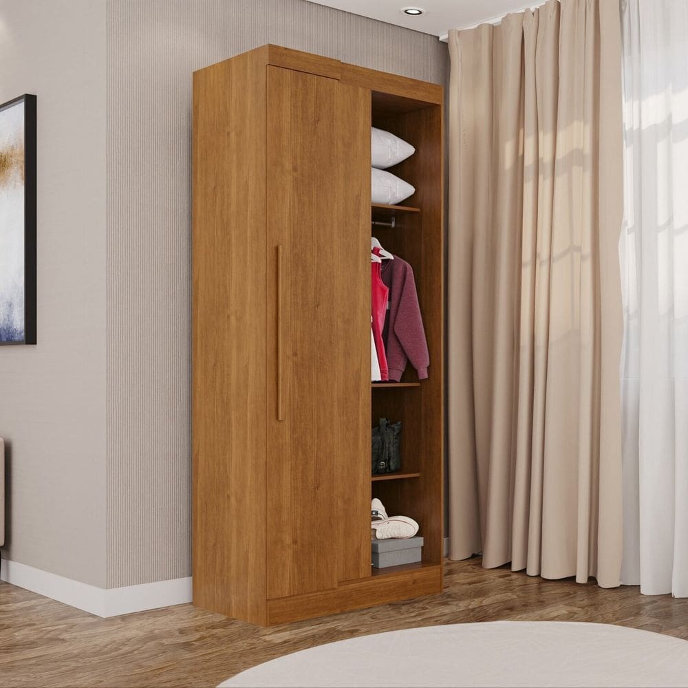 Guarda-roupa Modulado Canto 1 Porta Fortaleza Cinamomo