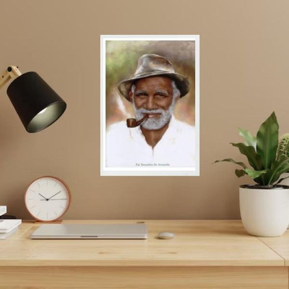 Quadro Pai Benedito De Aruanda 45X34Cm