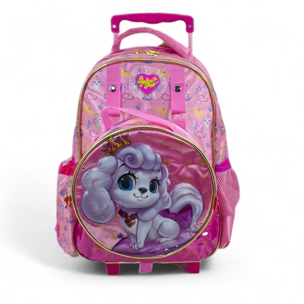 Mochila Infantil Rodinha Lancheira Presa Fuseco Pet Rosa