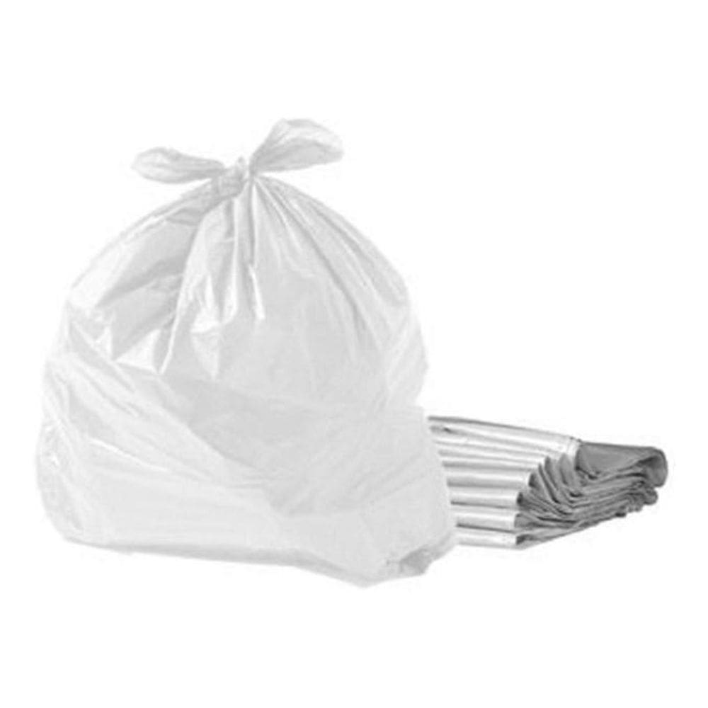 Saco Para Lixo De 60 Litros Branco Leitoso 60X70X0,06 C/100