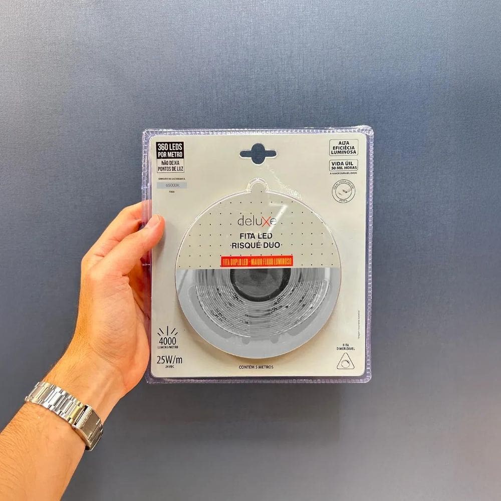 Fita Led Interna Risque Duo 25W 5M 6500K 24V Ip20 Deluxe