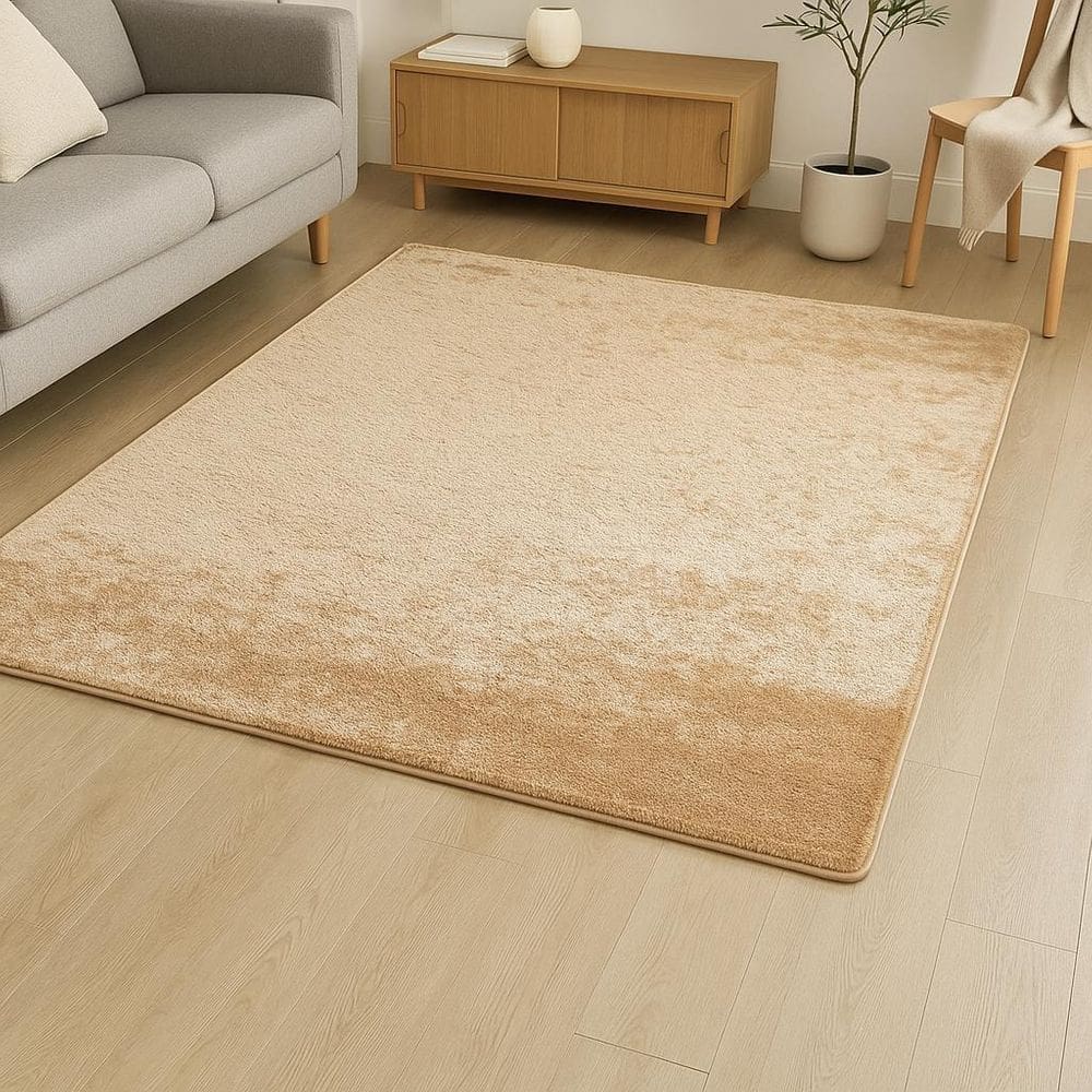 Tapete Esplendor Antiderrapante 100% Poliéster 200X240Cm Beg