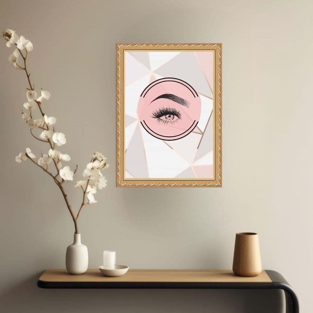 Quadro Decorativo Design Sombrancelhas 24X18Cm