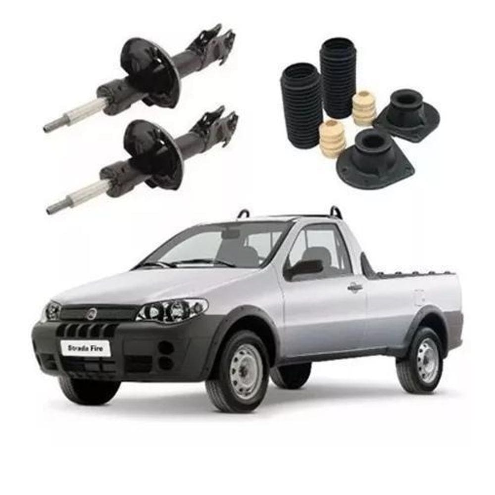 2 Amortecedor Dianteiro+ Kit Suspensão Strada 2008