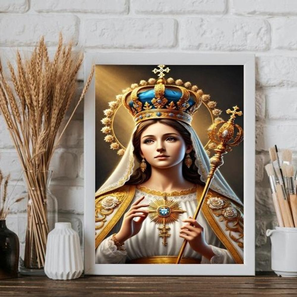 Quadro Nossa Senhora Da Conceição 24X18Cm - Com Vidro
