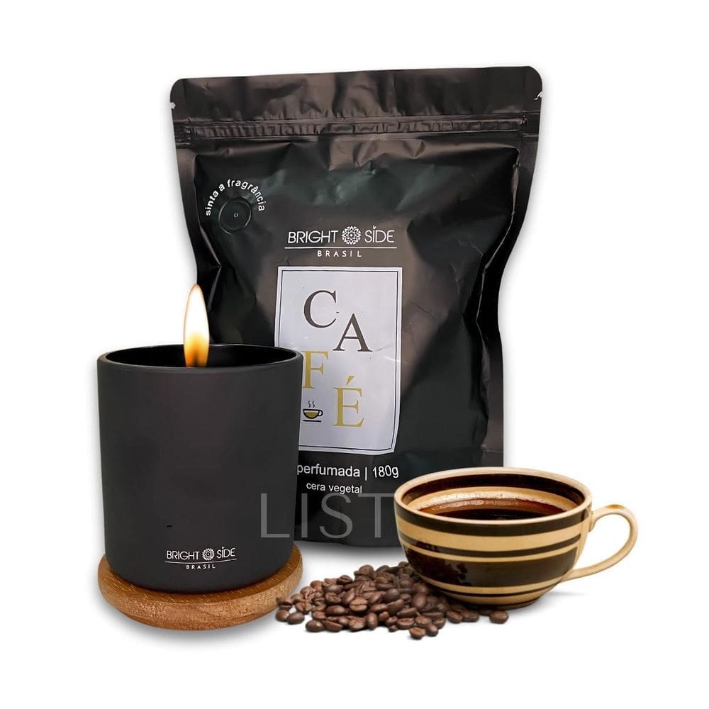 Vela Aromatica Lembrancinha Perfumada Café 180 Gramas
