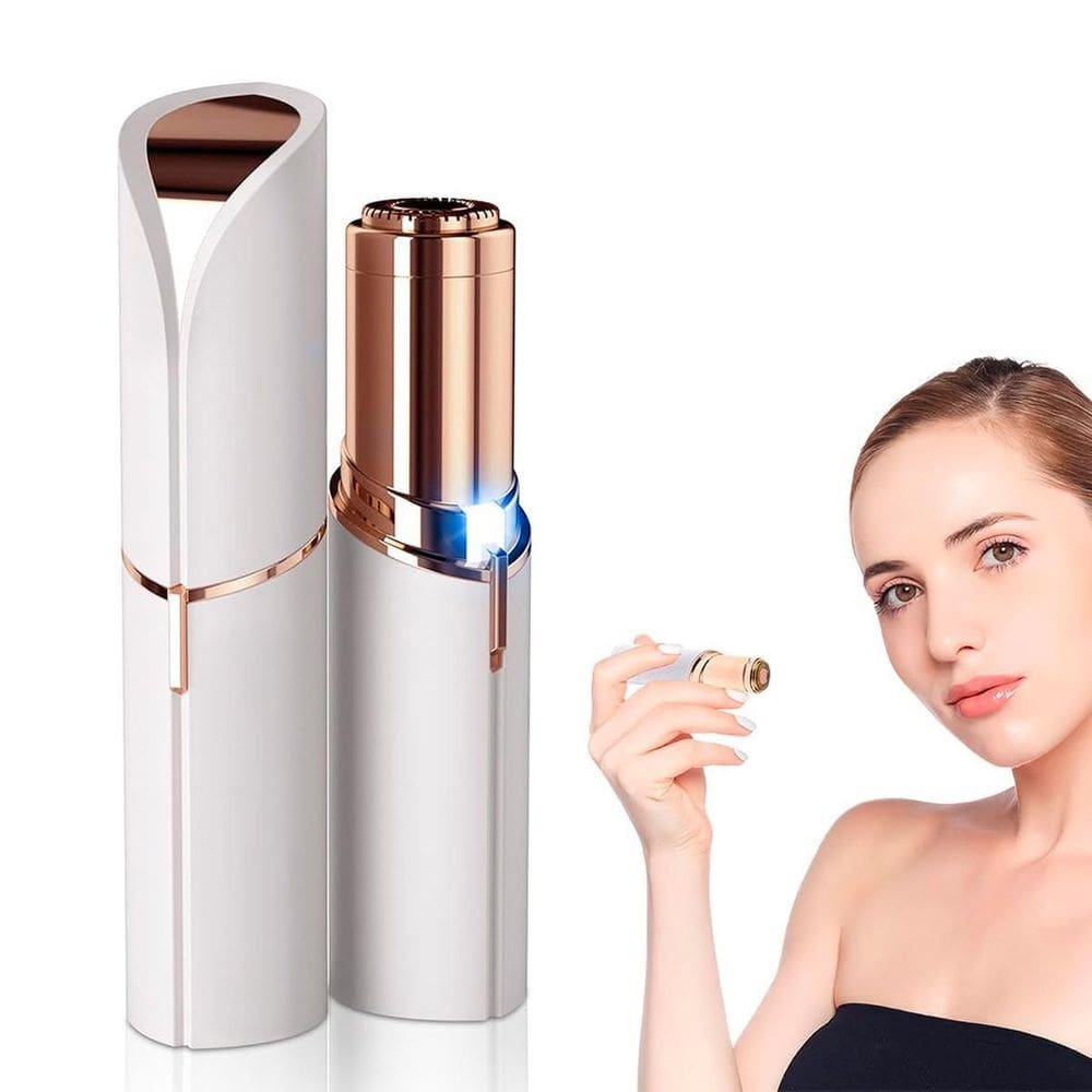 Depiladora Facial Batom Para Rosto Buço Indolor Eficaz