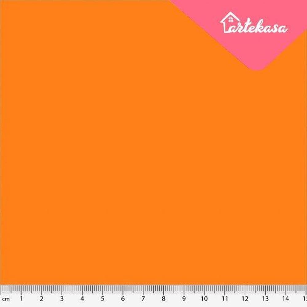 Tecido Tricoline Algodão 25X150Cm Liso Estilotex Laranja