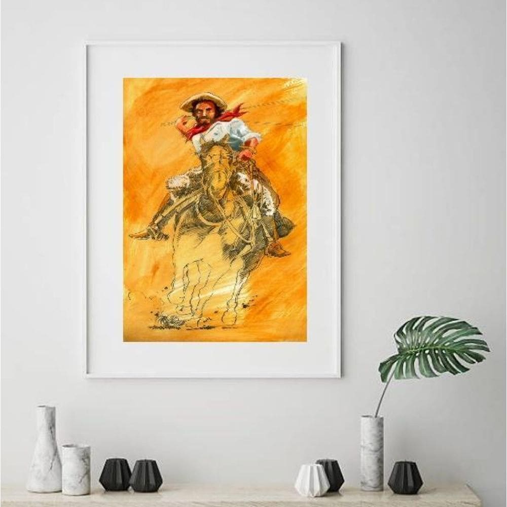 Quadro Boiadeiro Umbanda - 60X48Cm