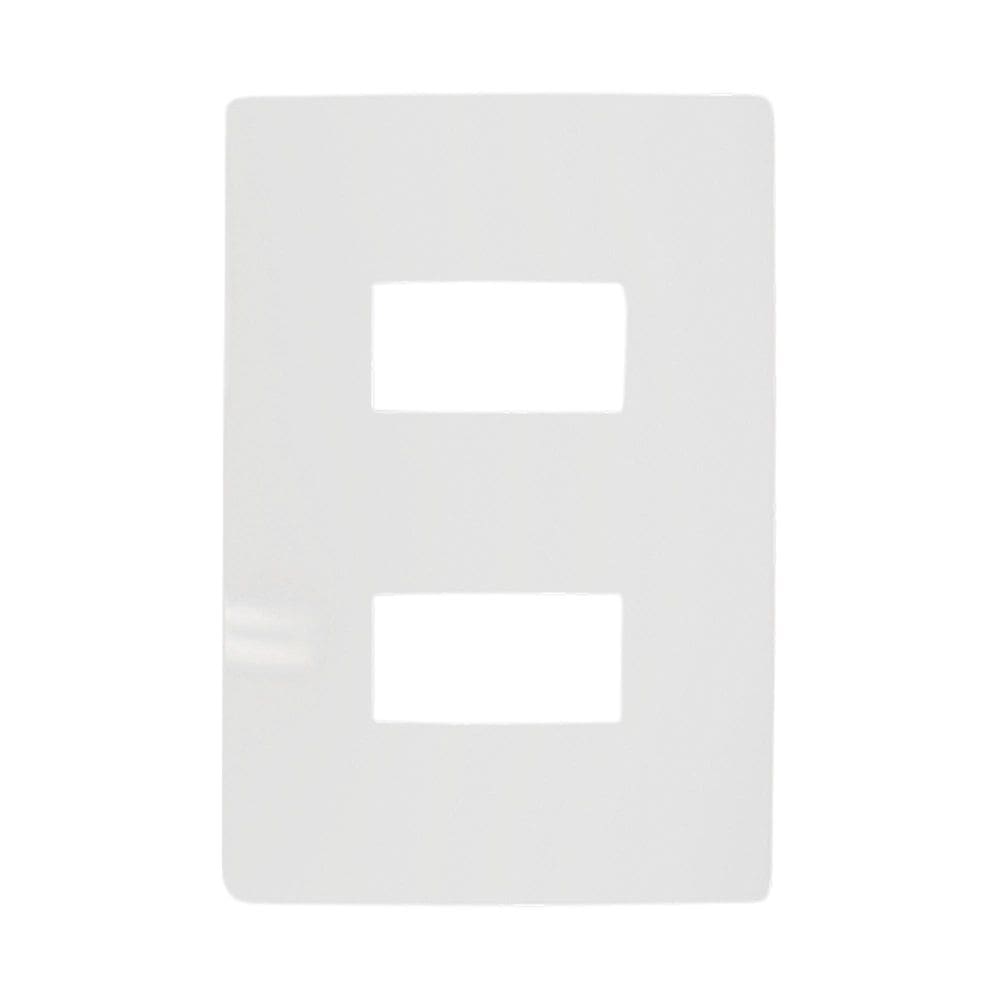 Placa 4X2 2 Módulo Com Suporte Branco I9 96080 Ilumi