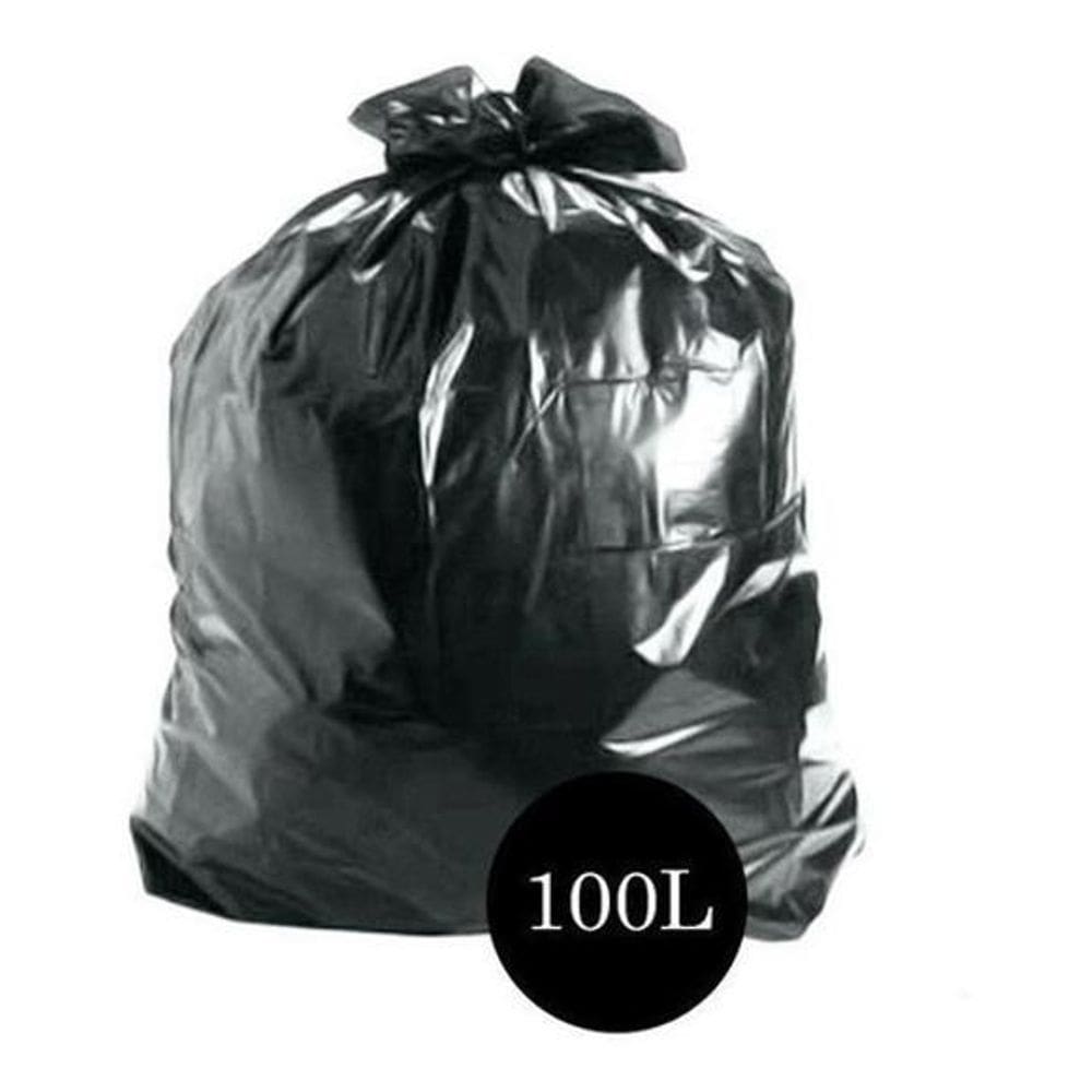 Saco De Lixo Comum Preto 100Lts Pct C/100 Un