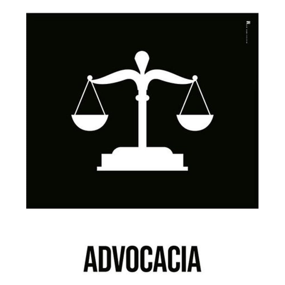 Kit 3 Placas Advocacia Desenho