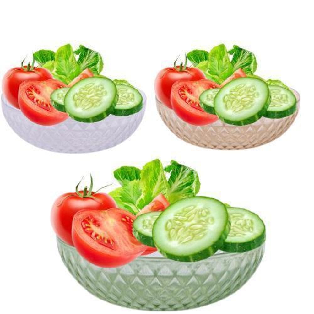 Saladeira De Plástico Cristal Glamour 3 L -1 Un