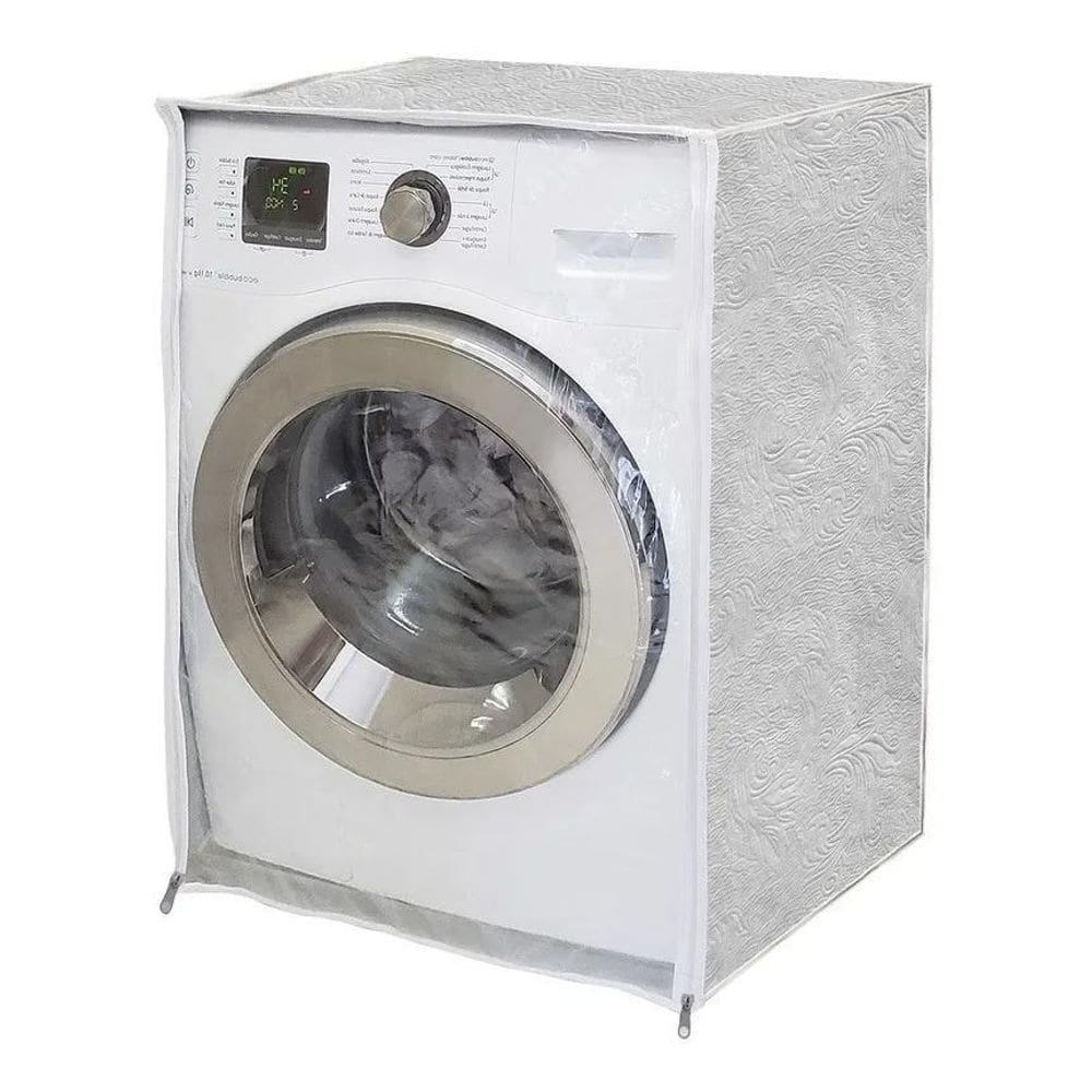 Capa Lava Seca Frontal Lg/Samsung 8-11Kg Impermeáve Cinza