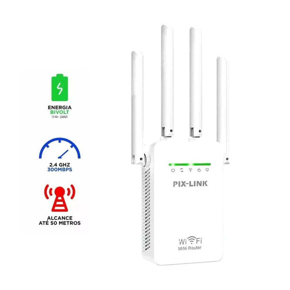 Desbloqueie Novos Horizontes: Repetidor Wifi 2800M 4 Antenas