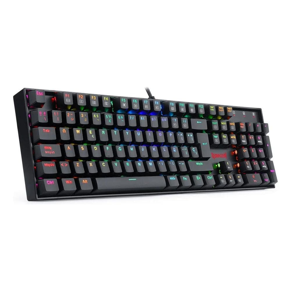 Teclado Gamer Redragon Mitra K551 Outemu Blue Rgb Vermelho
