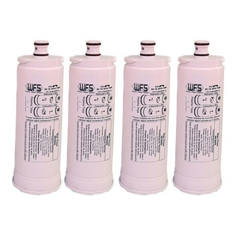Kit 4 Filtro Refil Masterfrio Rotulo Branco 19,5Mm Bico Fino