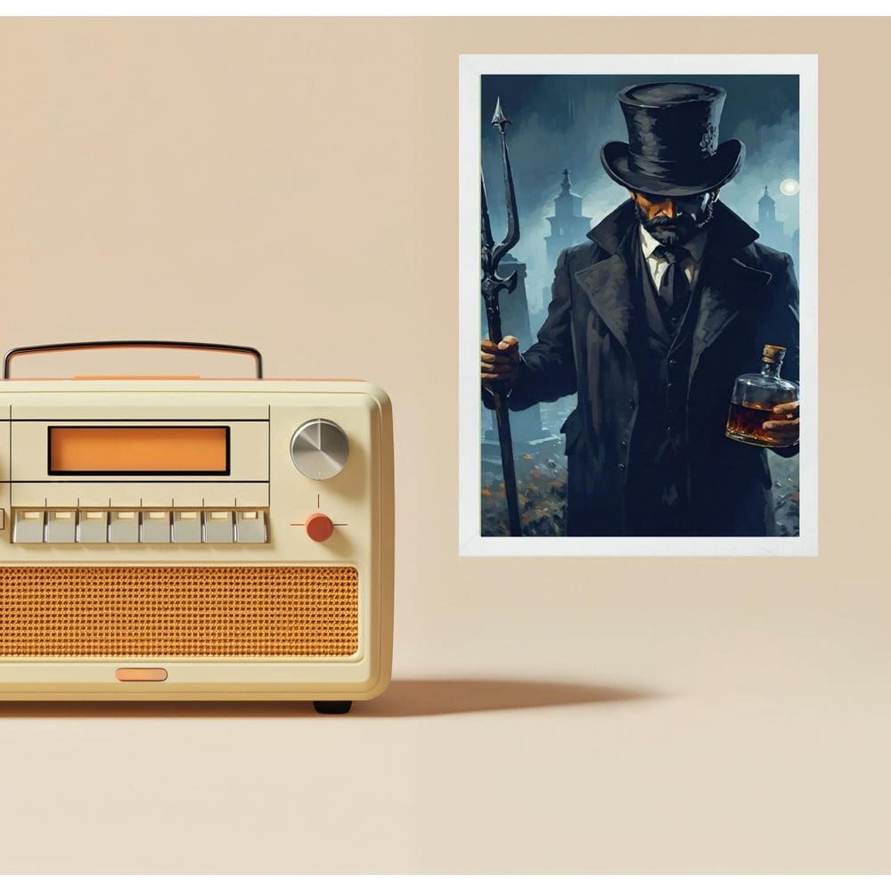 Quadro Decorativo Exu 7 Covas 33X24Cm