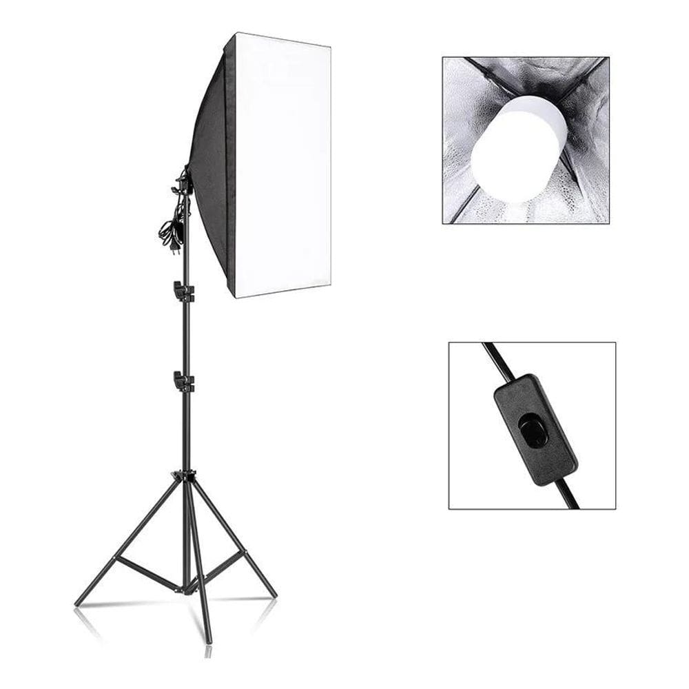 Softbox Estúdio 50X70Cm Luz Contínua E27