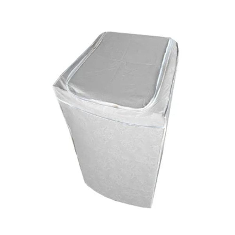 Capa De Máquina Lavar  12Kg 13Kg 15Kg Com Ziper Branca