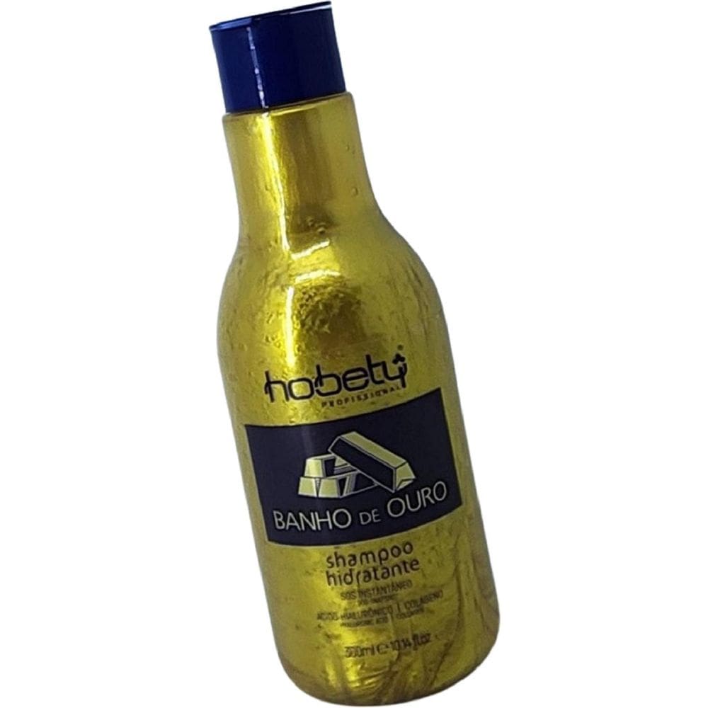 Shampoo Hidratante Banho De Ouro 300Ml Hobety