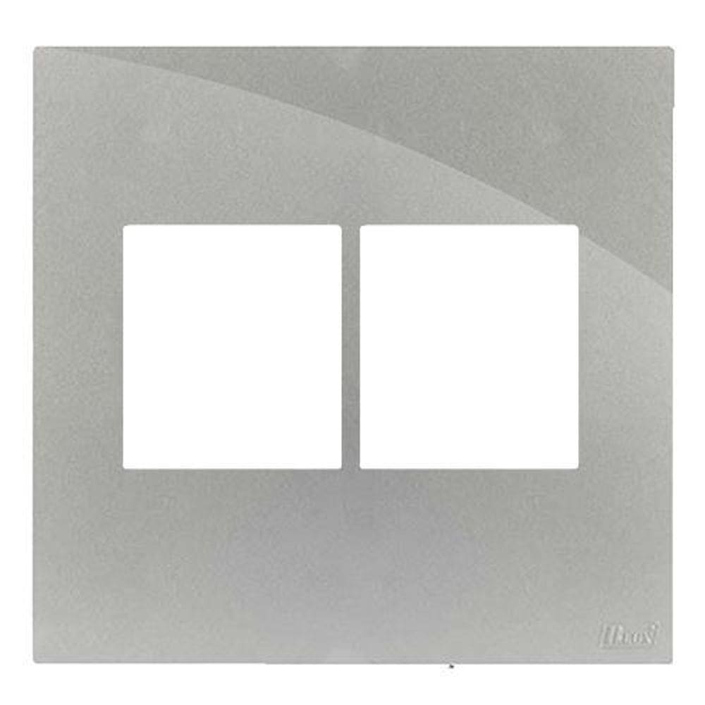 Placa Para 4 Mod. Juntos Com Suporte 4X4 - Recta Prata Gloss