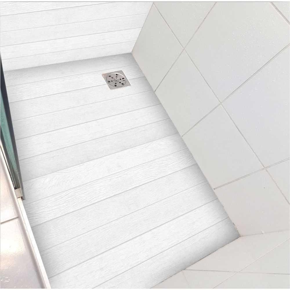 Adesivo Piso Box Madeira Branca Antiderrapante