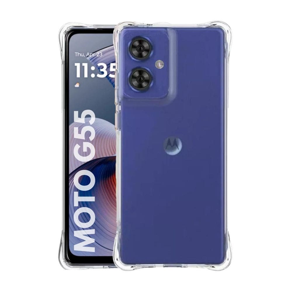 Capa Transparente + Película Privativa Para Moto G55 5G
