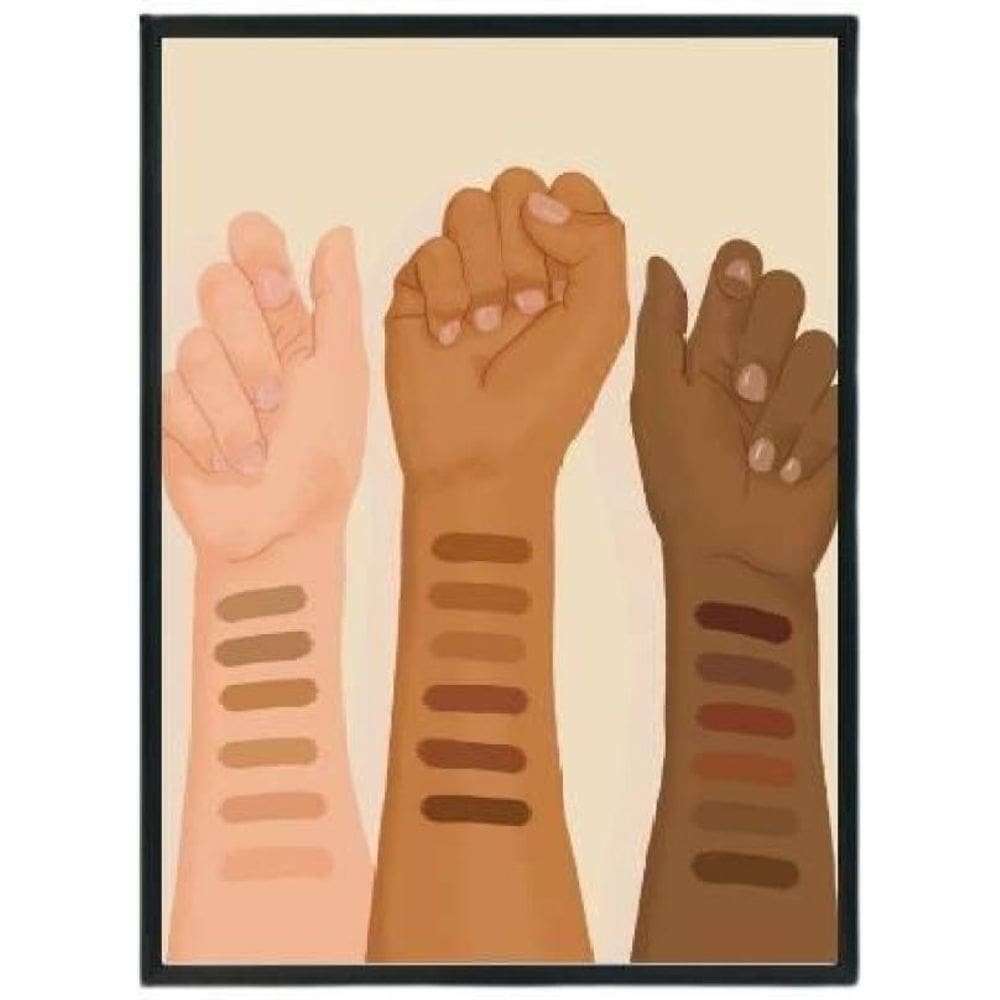 Quadro Decorativo Stop Moldura Preta 24X18Cm