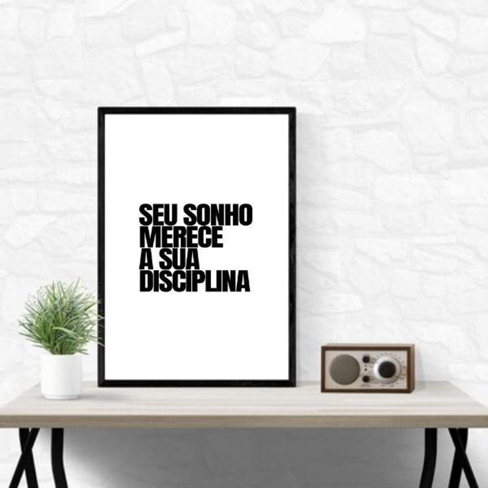 Quadro Não É Tarde Ainda Dá Tempo 33X24Cm - Com Vidro