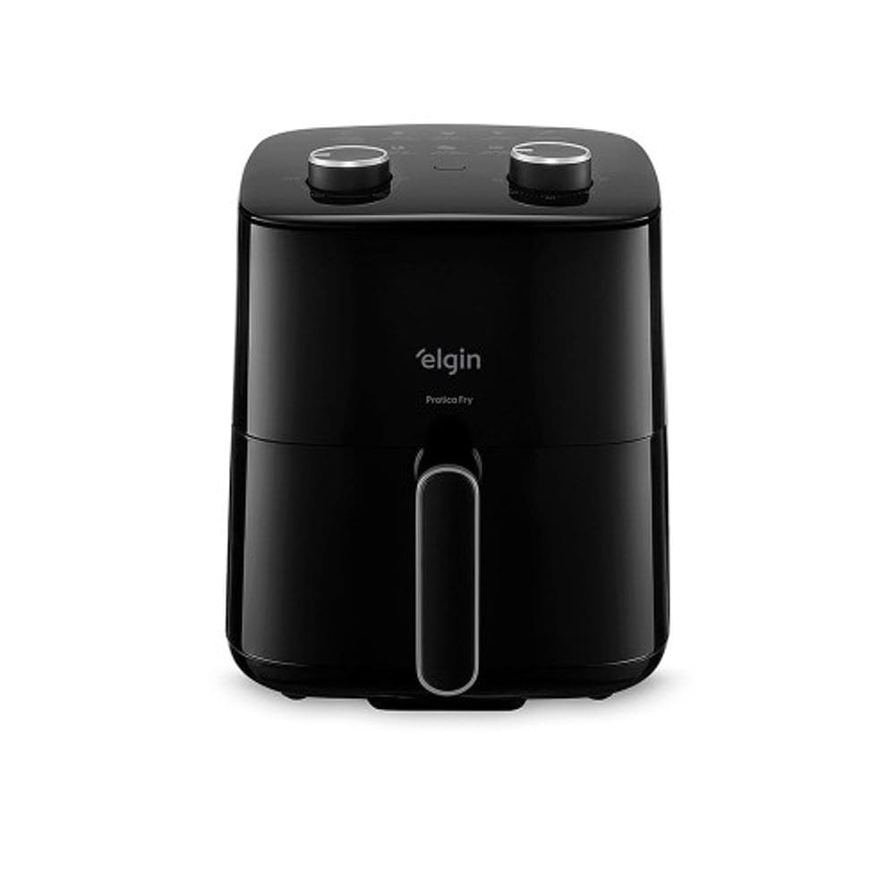 Fritadeira Air Fryer Prática Fry 3,7 Litros 1.400W Cuba Quadrada e Grelha Removível Elgin