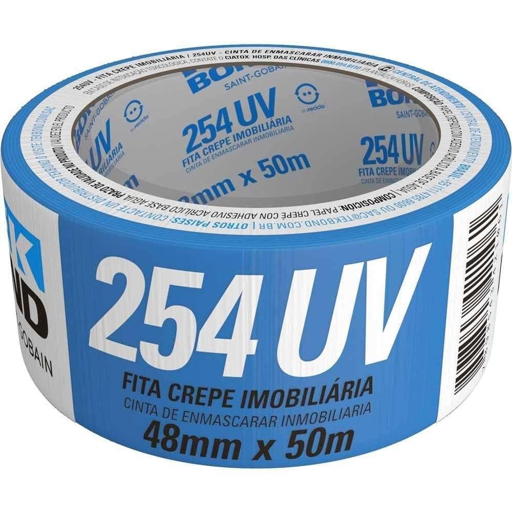 Fita Crepe Imobiliária, 48 Mm X 50 M, Azul, 17000018949 Tekbond Ostenvonder