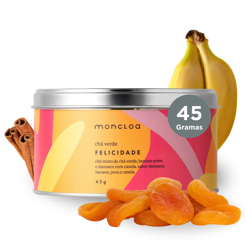 Chá Verde Felicidade Moncloa Lata 45g
