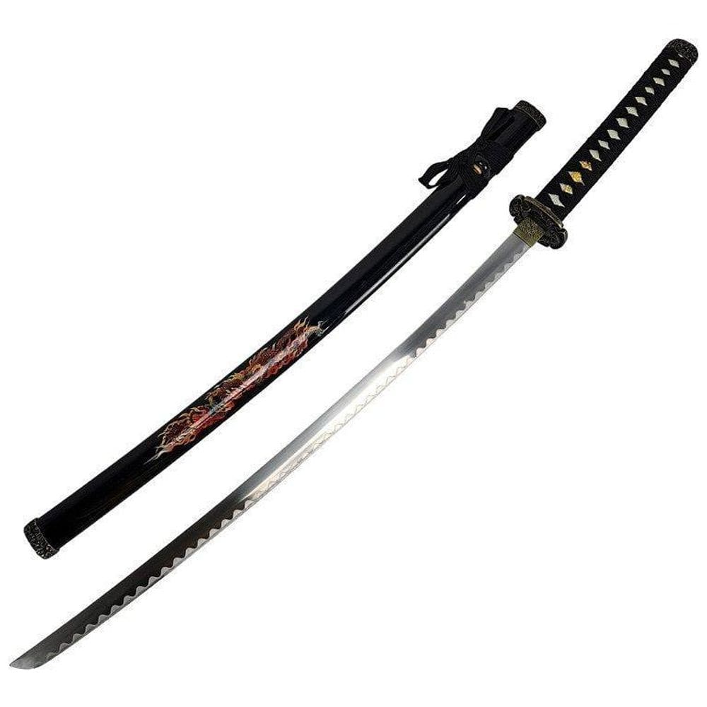 Espada Katana Dragão Vermelho