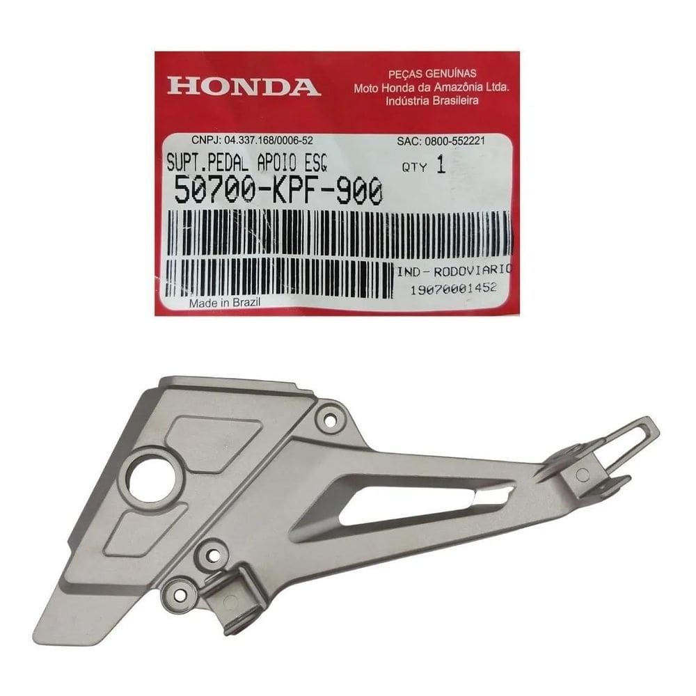 Suporte Pedal De Apoio Genuíno Honda Cbx 250 Twister