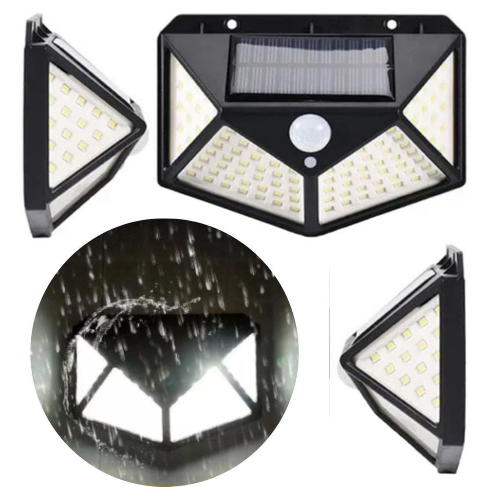 Luz Solar Externa Com Acendimento Automático Alta Potência