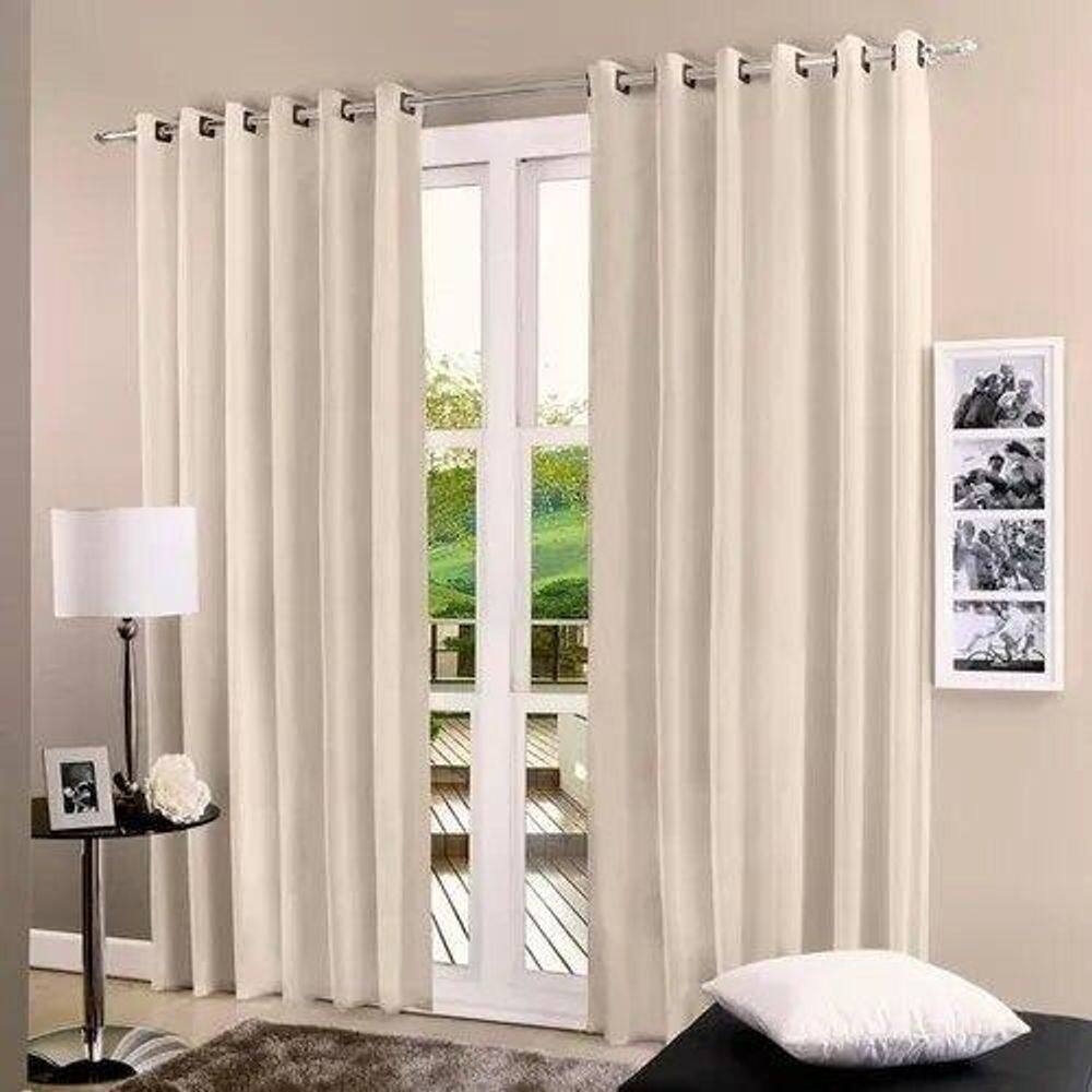 Cortina De Voal Lisa Marfim Ct Pérola 1,80X2,70