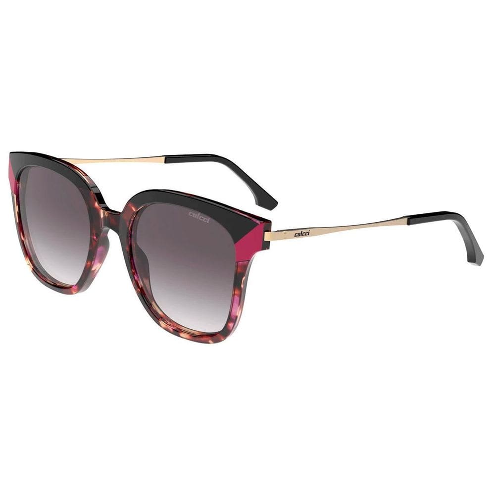 Óculos Sol Colcci Sara Demi Violeta E Preto Brilho Lente