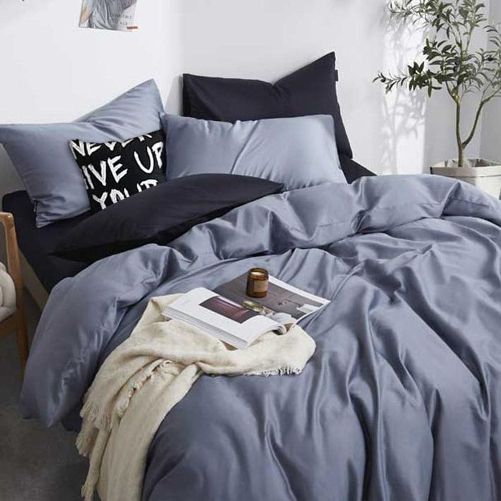 Jogo De Cama Solteiro King 7 Peças Com Edredom 200X240Cm