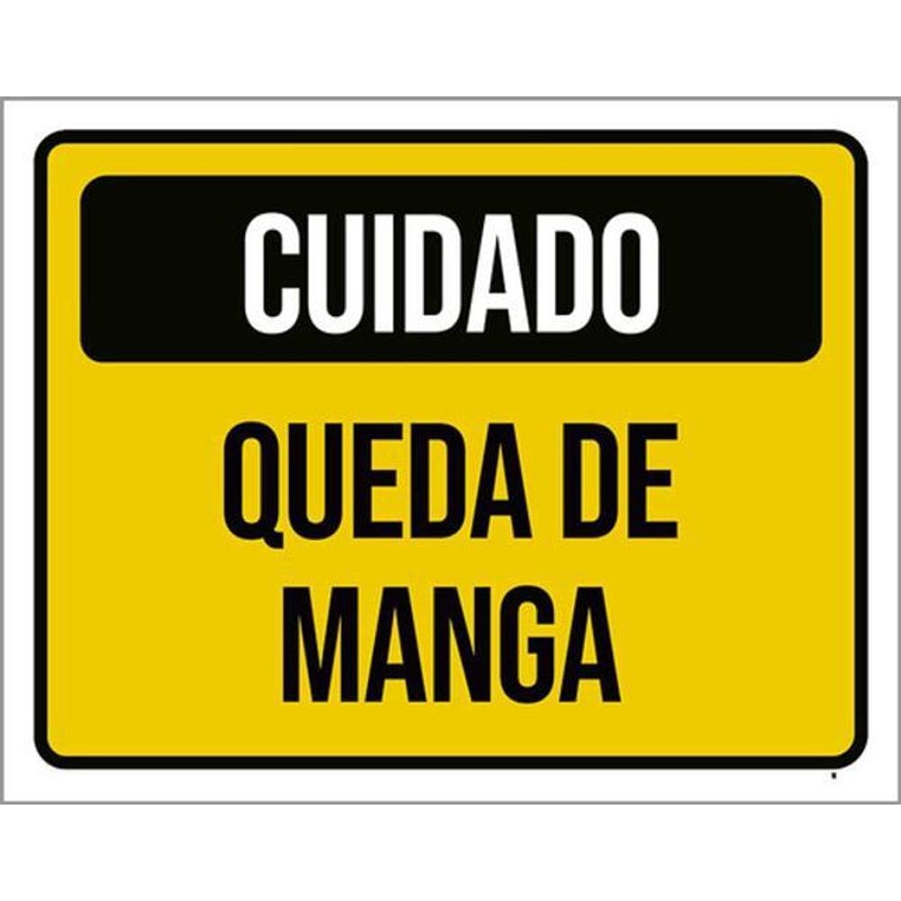 Kit 5 Placas Cuidado Queda De Manga 36X46