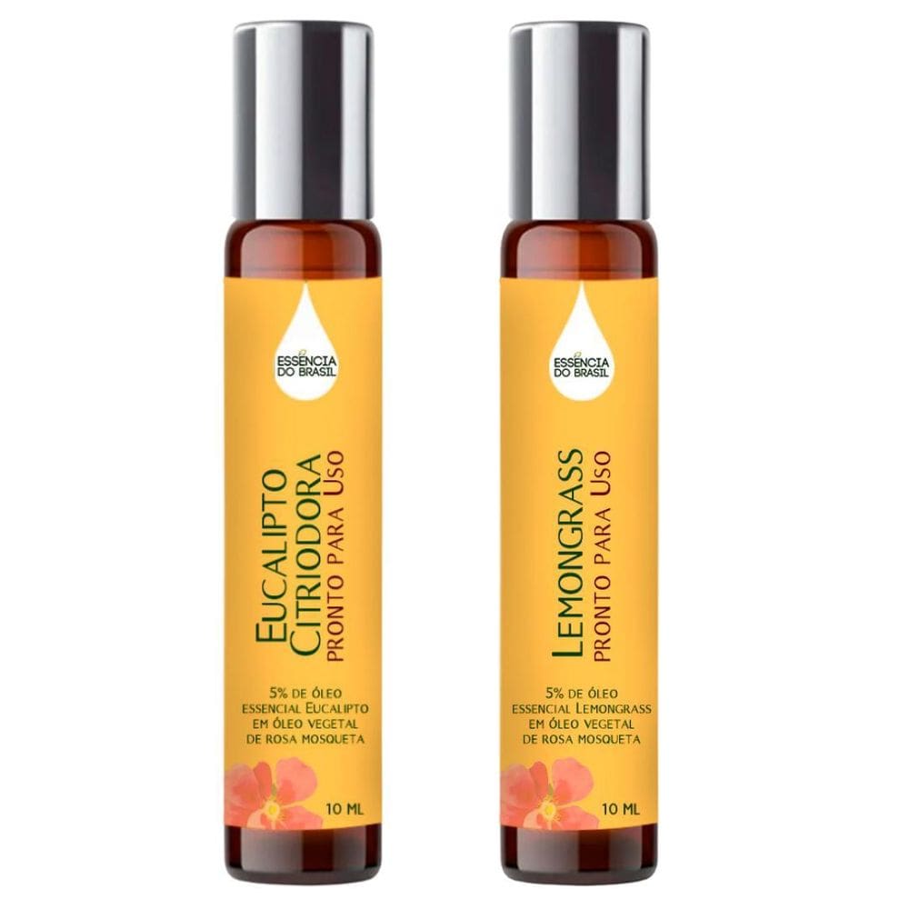 Óleos Essenciais Prontos Eucalipto E Lemongrass Roll On 10Ml