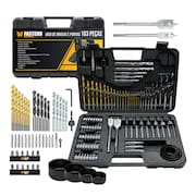 Jogo De Brocas/Ponteiras de Titanium 103 Peças Para Madeira Metal Concreto Fasterr -  FST006