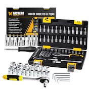 Jogo de Soquete 1/4 04 A 14MM com 57 Peças FASTERR CR-V -  FST001
