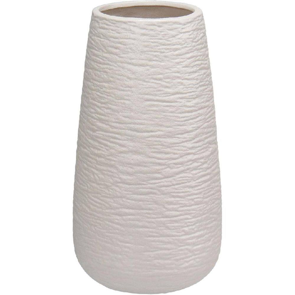 VASO DECORATIVO ENFEITE DECORATIVO HOME&CO CERÂMICA 25x13x13cm BRANCO